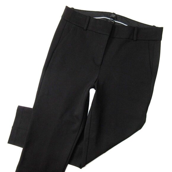 NWT J.Crew Slim Crop Cameron in Black Ponte Stretch Ankle Crop Pants 8 - Picture 2 of 5